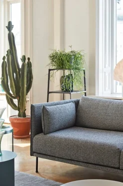 HAY Silhouette sofa 3-seater, Olavi 03/Sense black - black steel