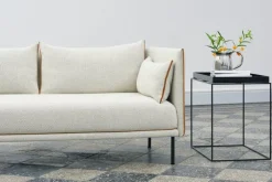 HAY Silhouette sofa 2-seater, Coda 100/Sense cognac - black steel