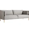 HAY Silhouette sofa 3-seater, Ruskin 33/Sense black - oiled oak
