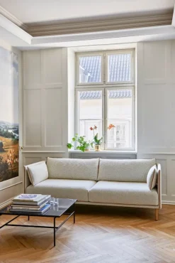 HAY Silhouette sofa 2-seater, Coda 100/Sense cognac -  oiled oak