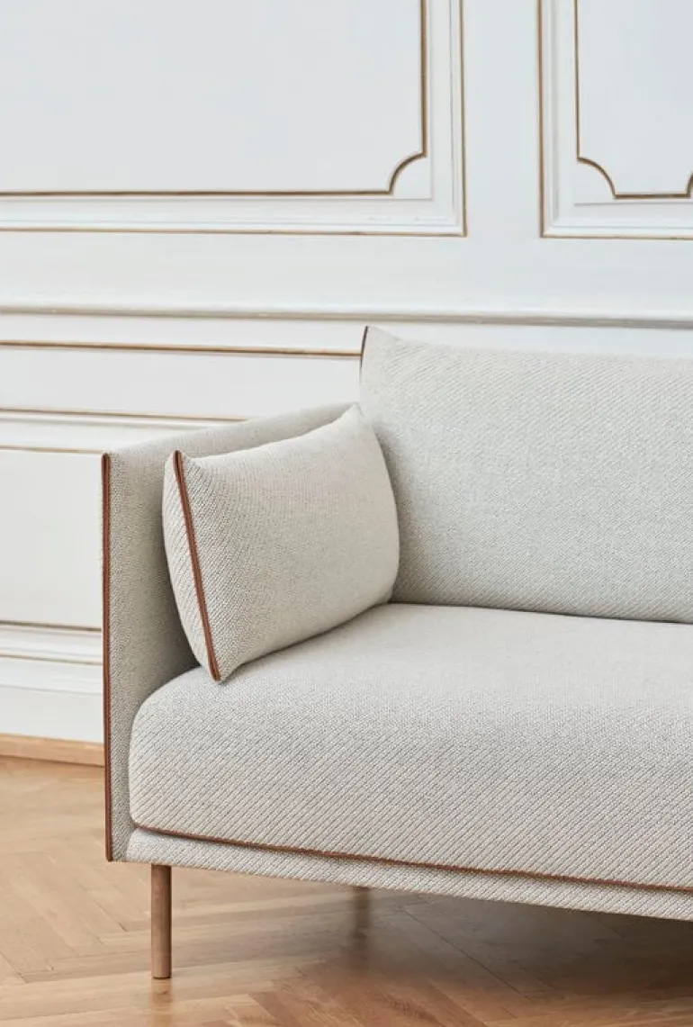 HAY Silhouette sofa 2-seater, Coda 100/Sense cognac - oiled oak