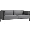 HAY Silhouette sofa 3-seater, Coda 182/Sense black - black steel