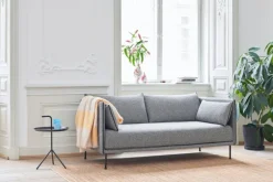 HAY Silhouette sofa 2-seater, Olavi 03/Sense black - black steel