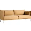 HAY Silhouette sofa 3-seater, Linara 142/Sense cognac - chrome