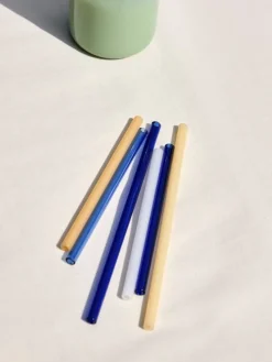 HAY Sip Cocktail straws, 4 pcs, glass