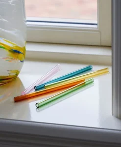 HAY Sip Cocktail straws, 4 pcs, glass