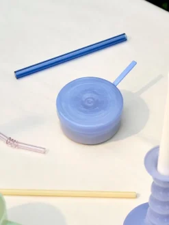 HAY Sip Smooth straws, 4 pcs, glass