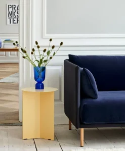 HAY Slit table, 35 cm, high, light yellow