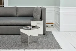 HAY Slit table, 45 cm, polished steel