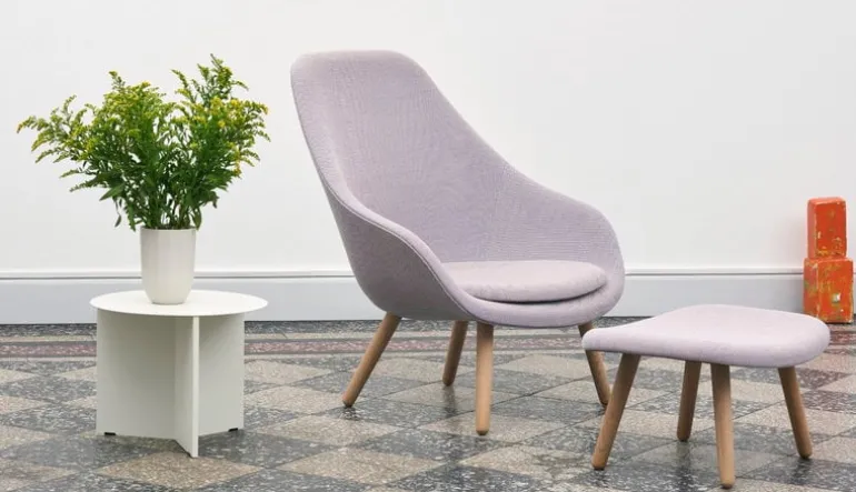 HAY Slit table, 45 cm, white