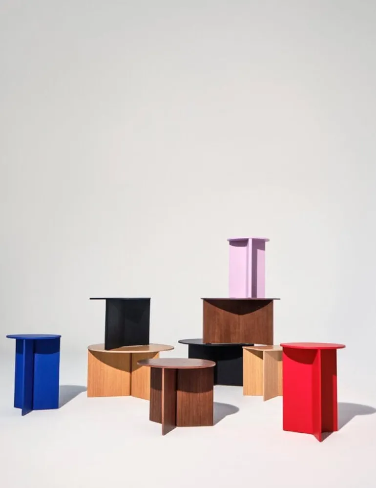 HAY Slit Wood table, 45 cm, black