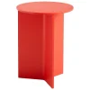 HAY Slit Wood table, 35 cm, high, candy red