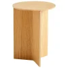 HAY Slit Wood table, 35 cm, high, lacquered oak