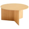 HAY Slit Wood table, 65 cm, lacquered oak