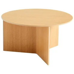 HAY Slit Wood table, 65 cm, lacquered oak