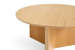 HAY Slit Wood table, 65 cm, lacquered oak