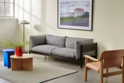 HAY Slit Wood table, 65 cm, lacquered oak