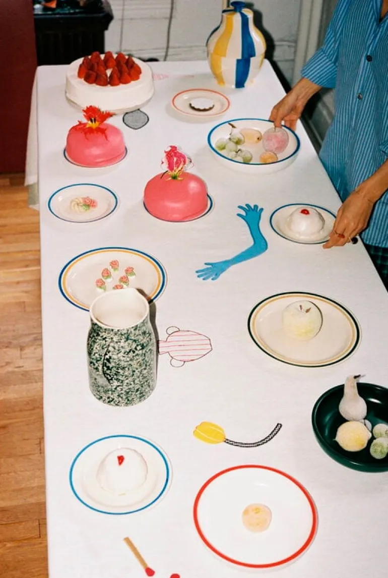 HAY Sobremesa jug, green