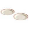 HAY Sobremesa plate, 2 pcs, 18,5 cm, red