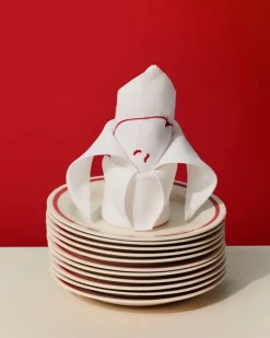 HAY Sobremesa plate, 2 pcs, 18,5 cm, red