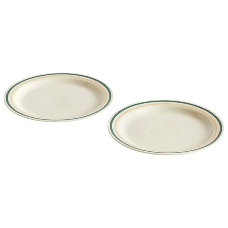 HAY Sobremesa plate, 2 pcs, 24,5 cm, green - sand