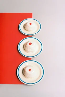 HAY Sobremesa plate, 2 pcs, 18,5 cm, blue