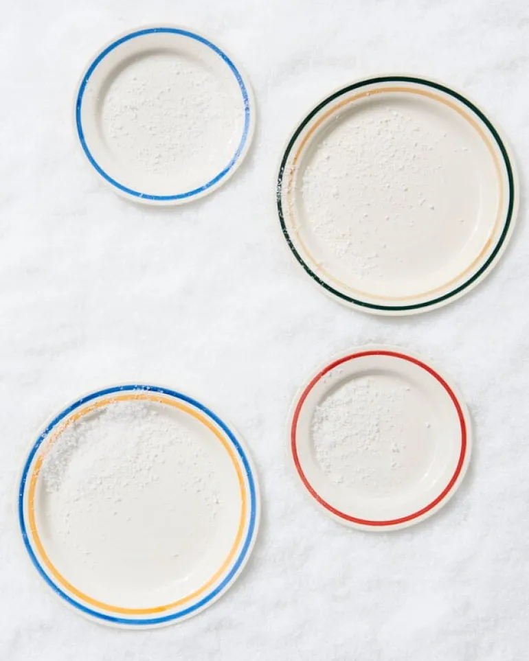 HAY Sobremesa plate, 2 pcs, 24,5 cm, blue - yellow