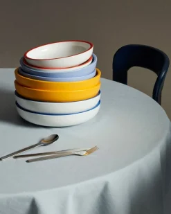 HAY Sobremesa serving bowl, L, white - blue