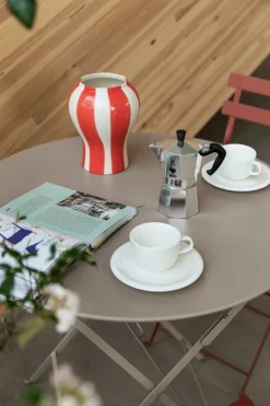 HAY Sobremesa Stripe vase, S, red