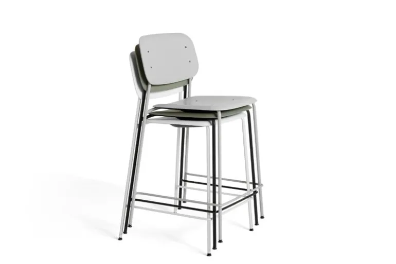 HAY Soft Edge 95 bar chair, grey