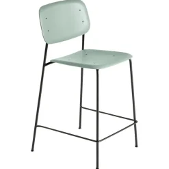 HAY Soft Edge 90 bar chair, black - dusty green