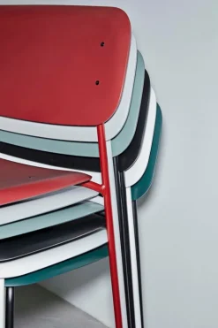 HAY Soft Edge 45 chair, black - hunter green