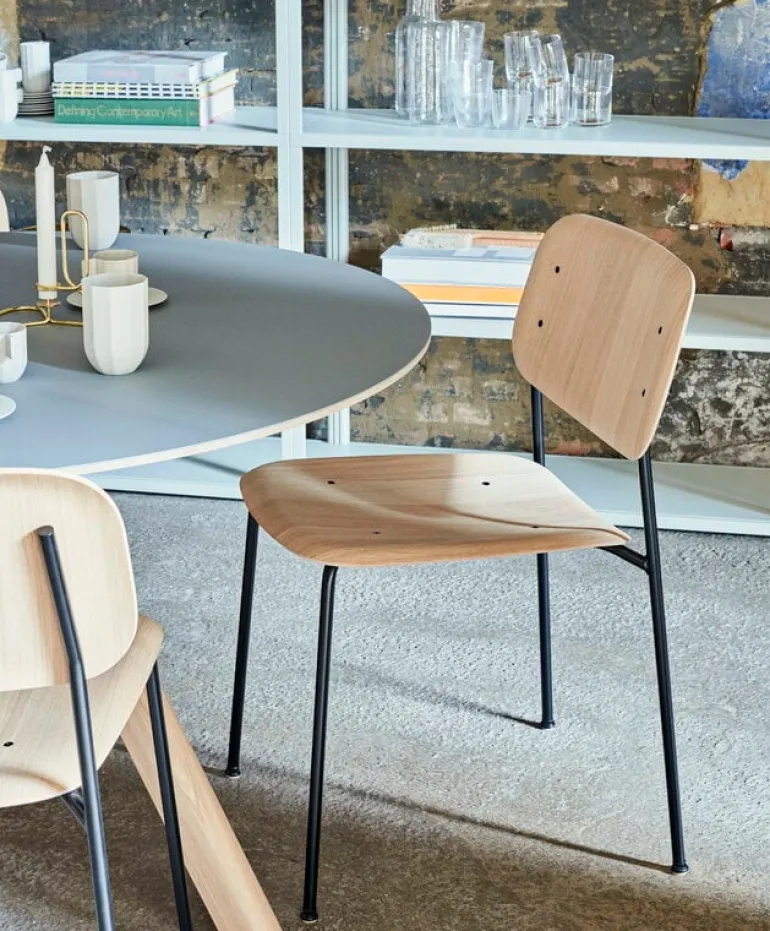 HAY Soft Edge 40 chair, black - lacquered oak