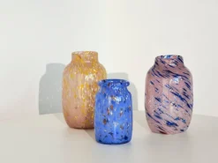 HAY Splash vase, 30 cm, light pink - blue