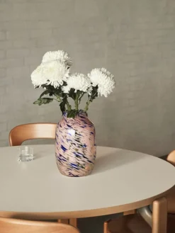 HAY Splash vase, 30 cm, light pink - blue