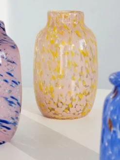 HAY Splash vase, 30 cm, light pink - yellow