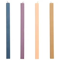 HAY Square candle, 4 pcs, dark