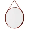 HAY Strap mirror, No 2, large, red