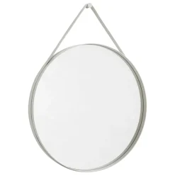 HAY Strap mirror, No 2, large, light grey