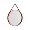 HAY Strap mirror, No 2, small, red