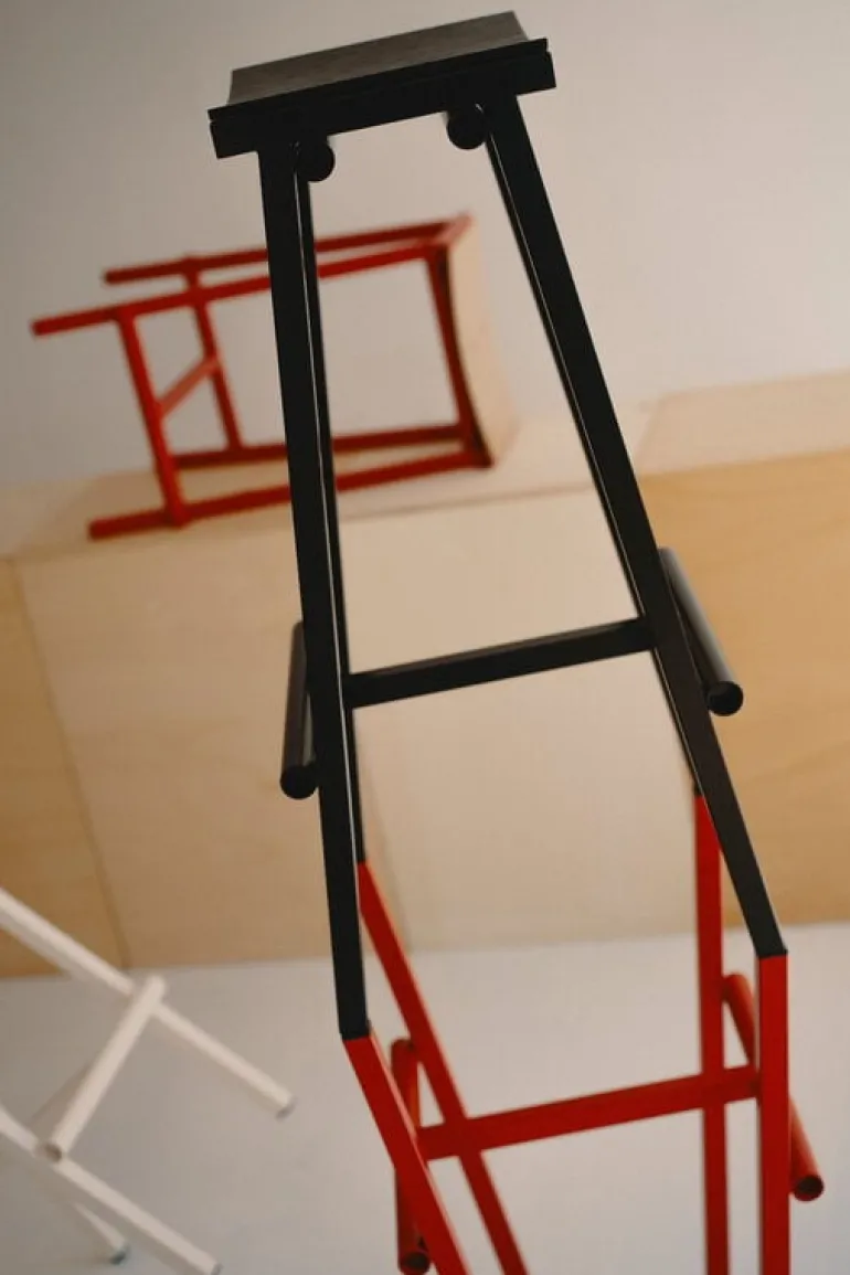 HAY Taburete 8 bar stool, high, 75 cm, eggshell - lacquered oak