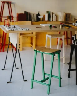 HAY Taburete 8 bar stool, low, 65 cm, black - black oak