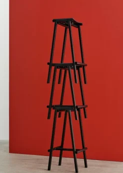 HAY Taburete 8 bar stool, low, 65 cm, black - black oak