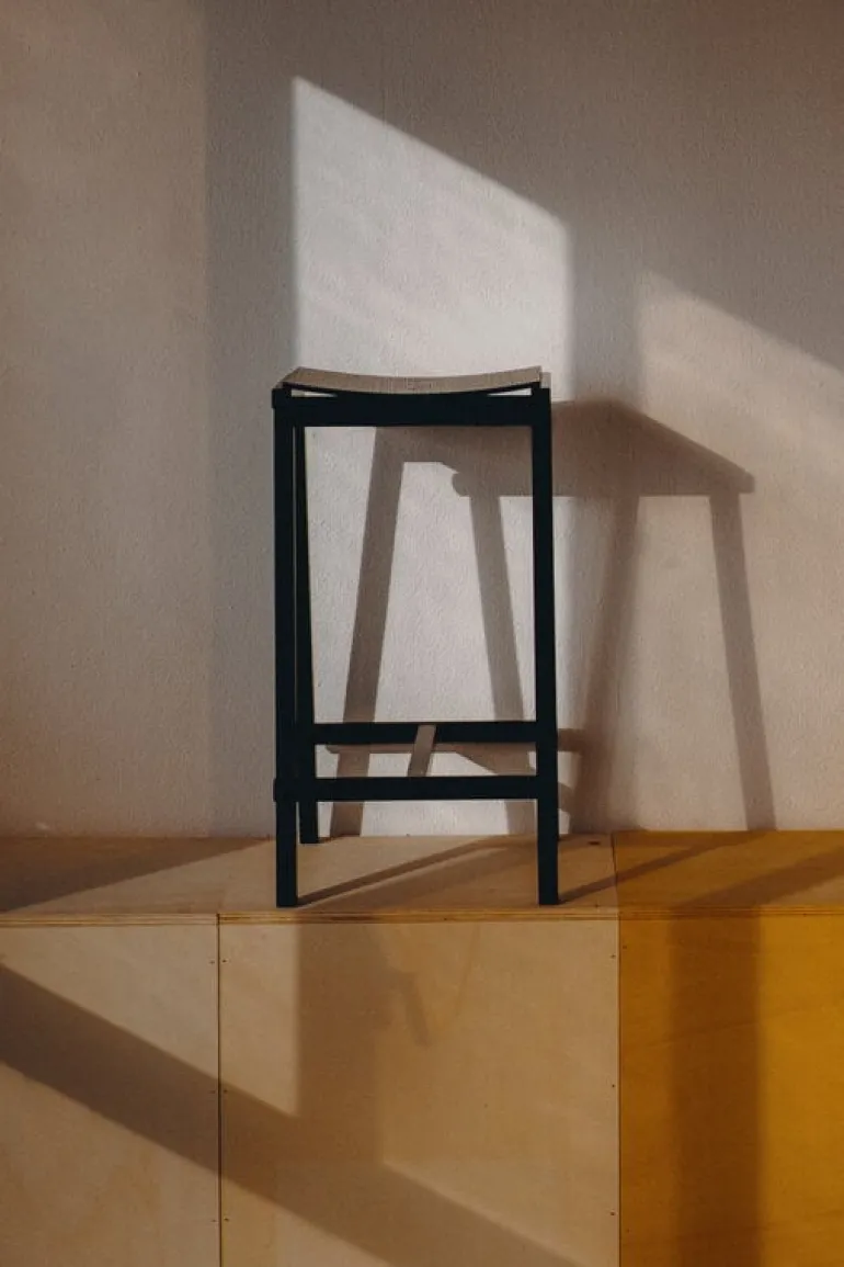 HAY Taburete 8 bar stool, low, 65 cm, black - black oak