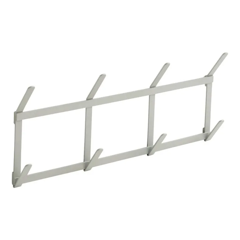 HAY Tape coat rack, small, metallic grey