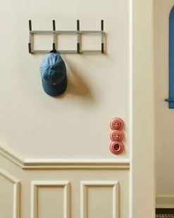 HAY Tape coat rack, small, metallic grey