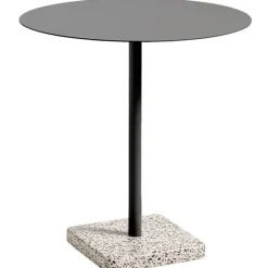 HAY Terrazzo table, 70 cm, anthracite – grey