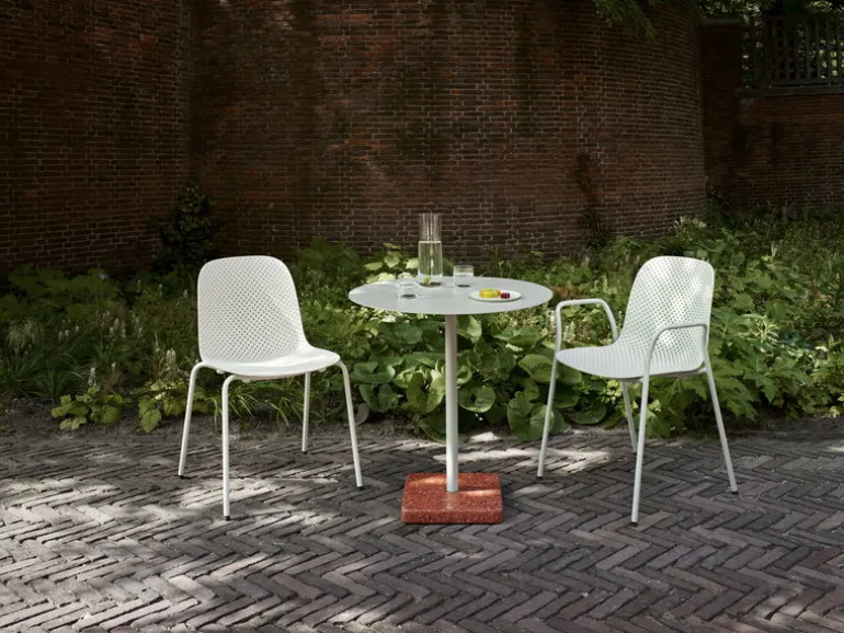 HAY Terrazzo table, 70 cm, anthracite – grey