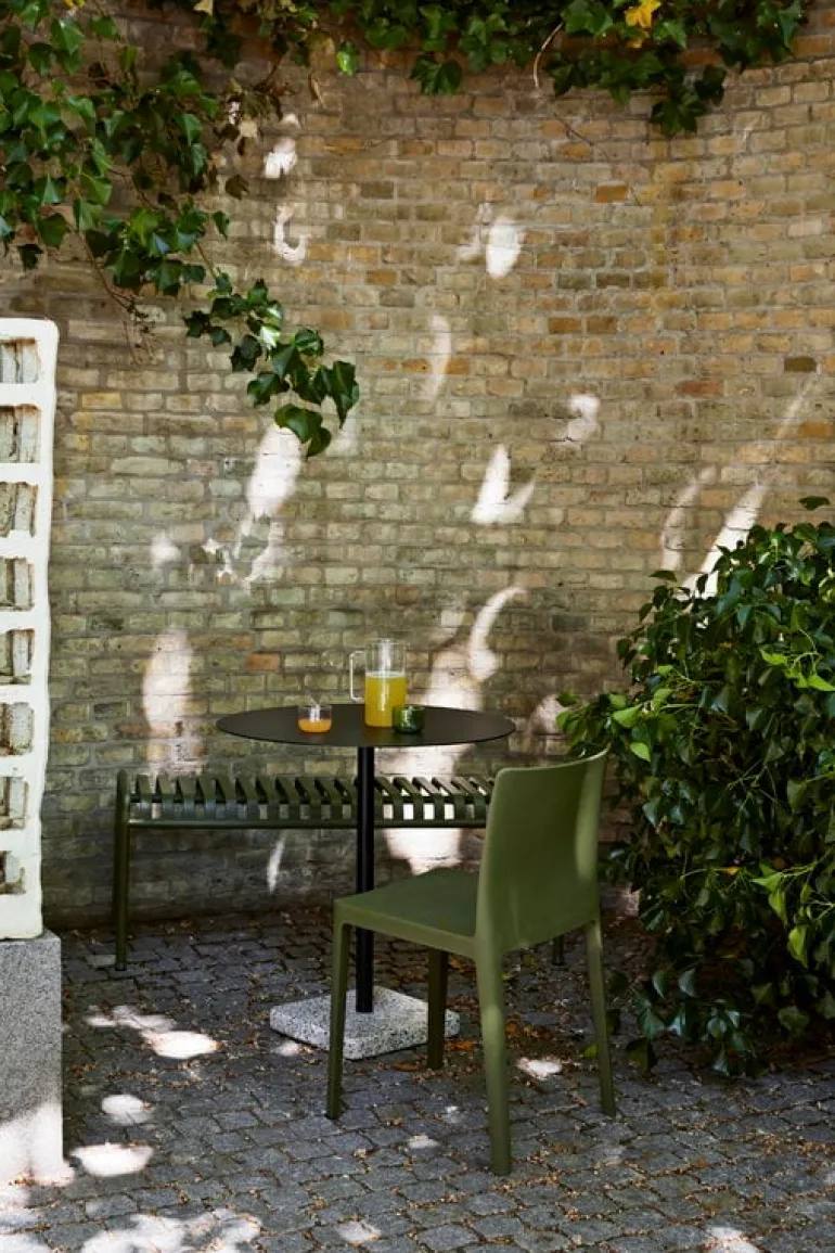 HAY Terrazzo table, 70 cm, anthracite – grey