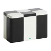 HAY Tin container, M, black - off-white